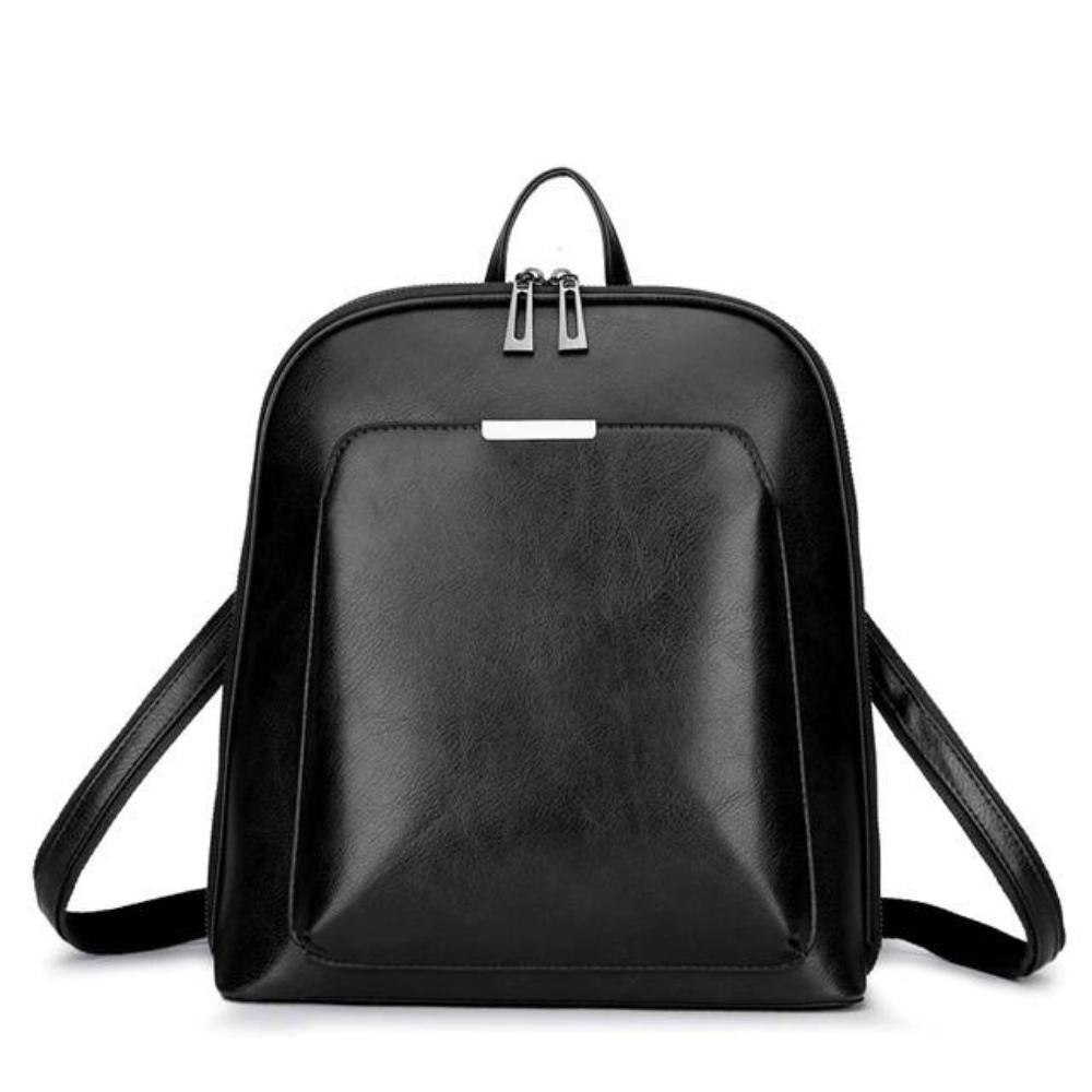 sac élégant en cuir de qualité avec fermetures éclair pratiques