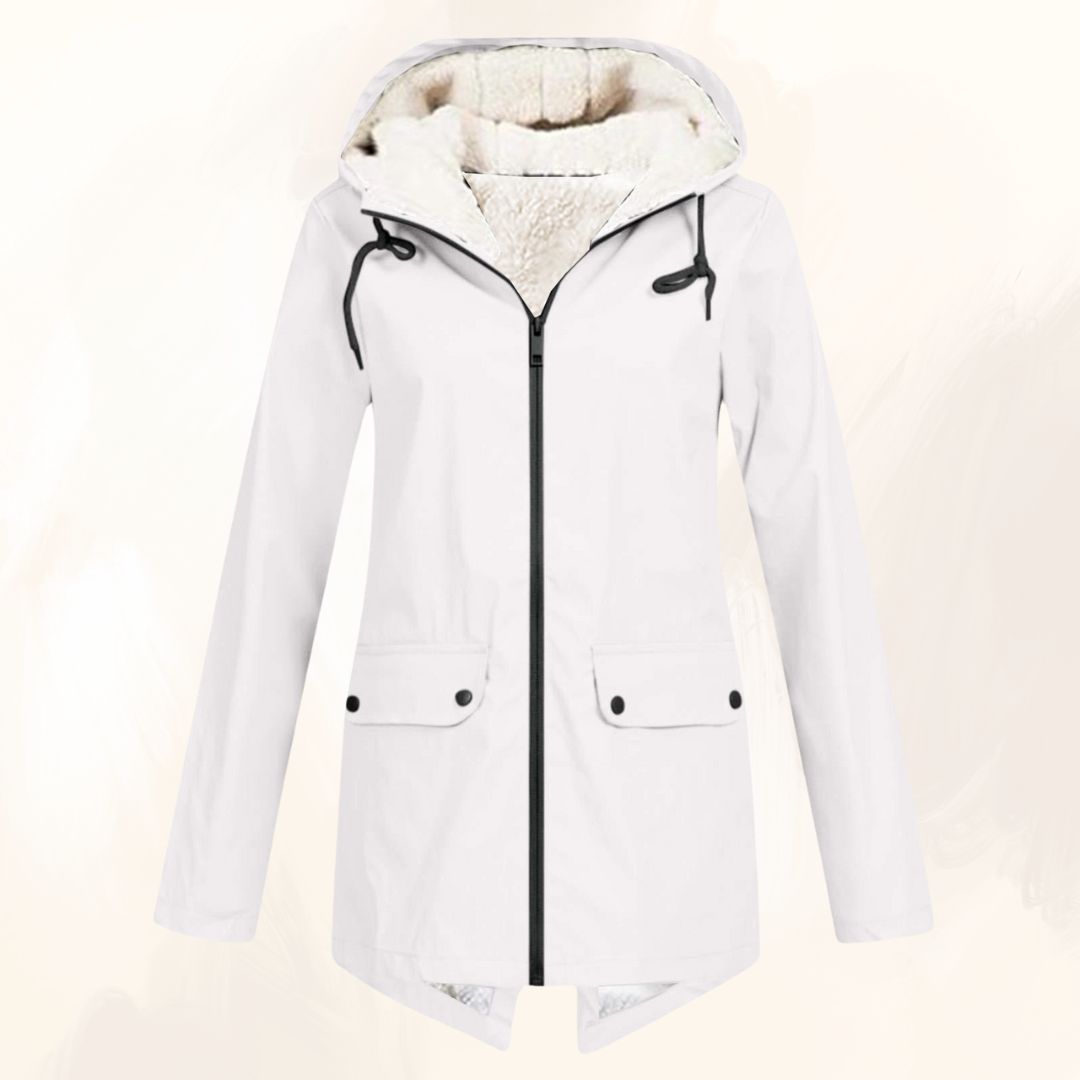 veste d'hiver imperméable en fourrure douce pour un confort élégant