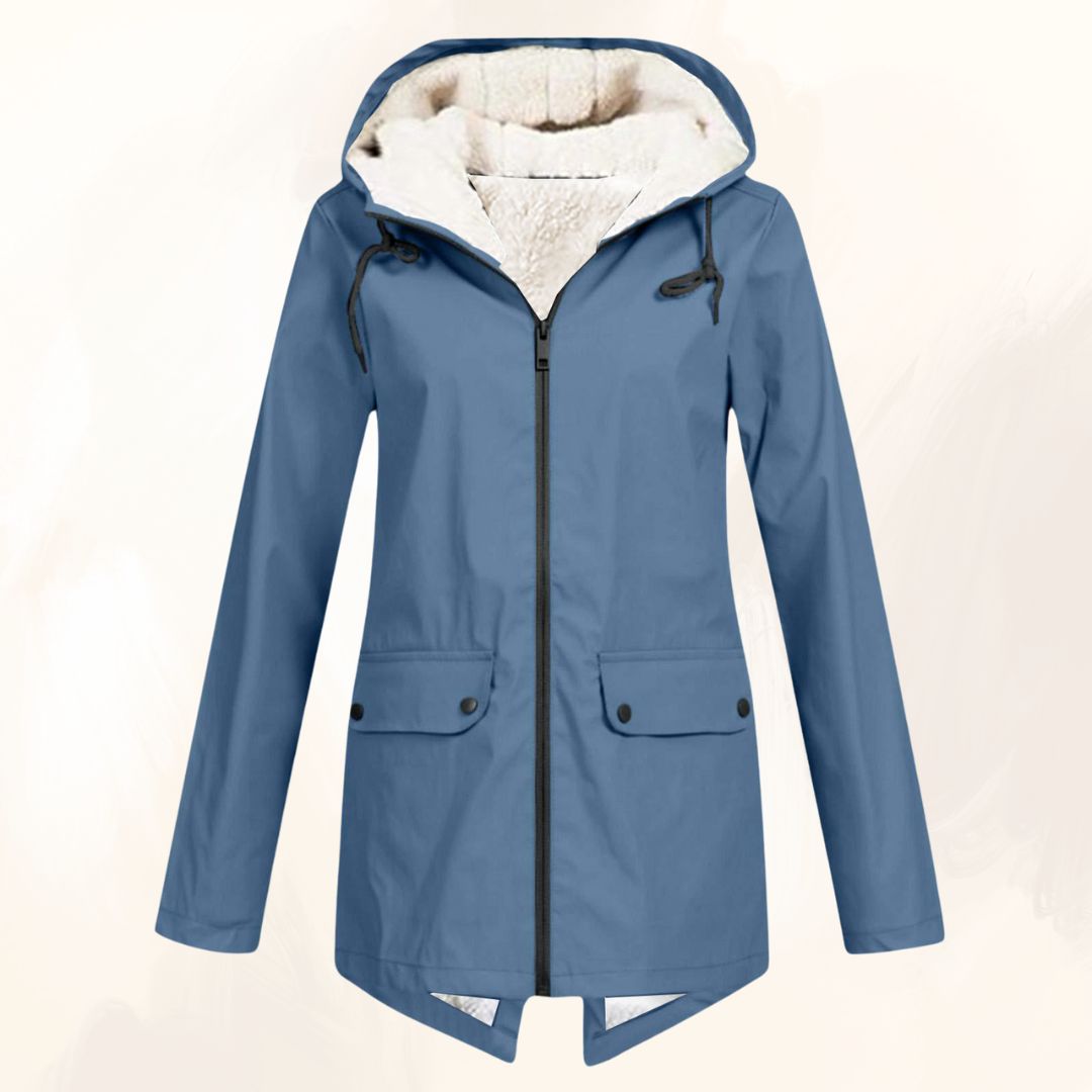 veste d'hiver imperméable en fourrure douce pour un confort élégant