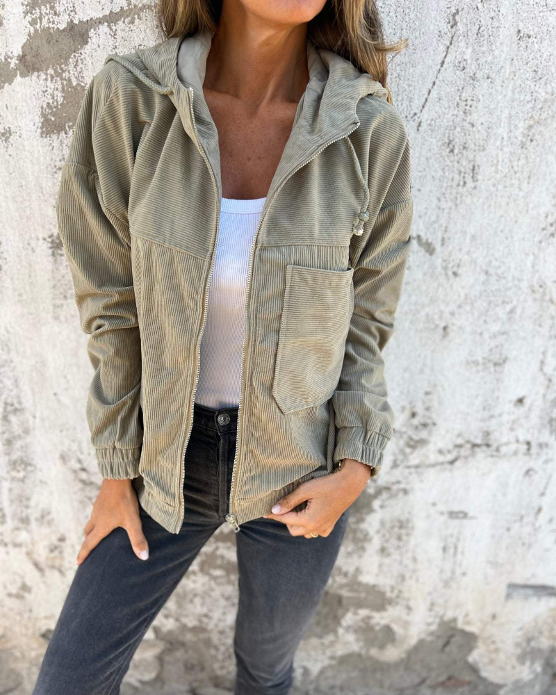Veste à capuche en tissu respirant, confortable pour l'automne et l'hiver