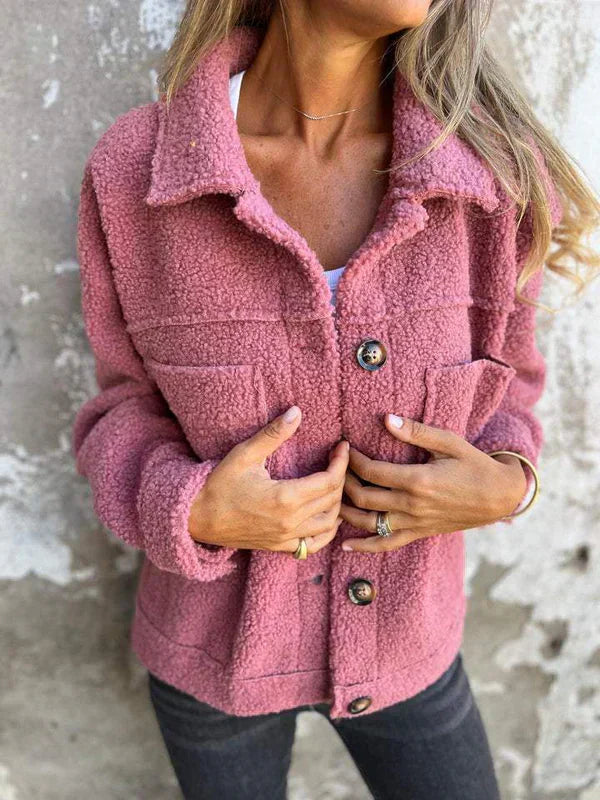veste courte en tissu doux pour un confort élégant en automne