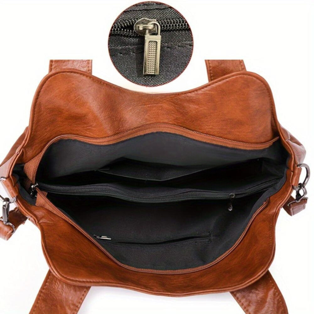 sac à dos en cuir au charme vintage pour une élégance intemporelle