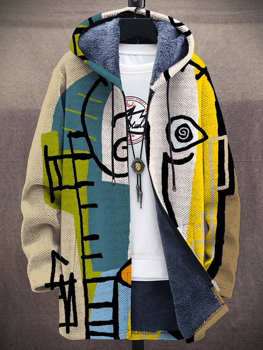 veste artistique imprimée en tissu léger pour un style intemporel