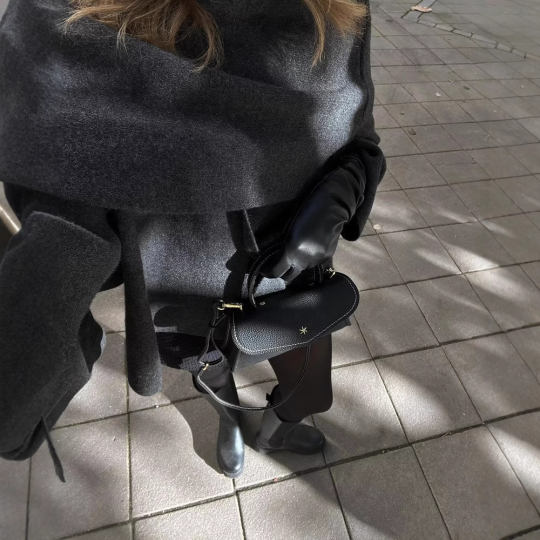 manteau cape en laine, élégant et confortable pour l'automne-hiver