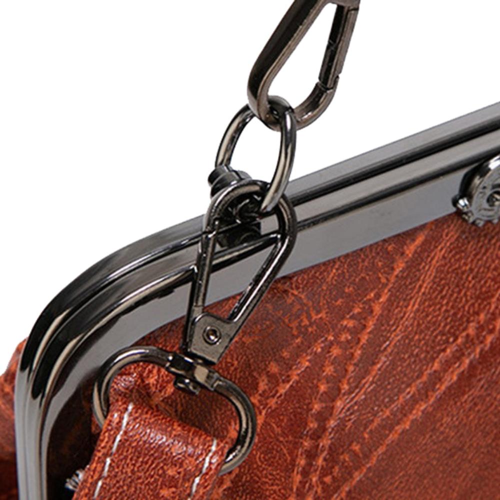 sac vintage en cuir de qualité avec fermeture à rabat élégante