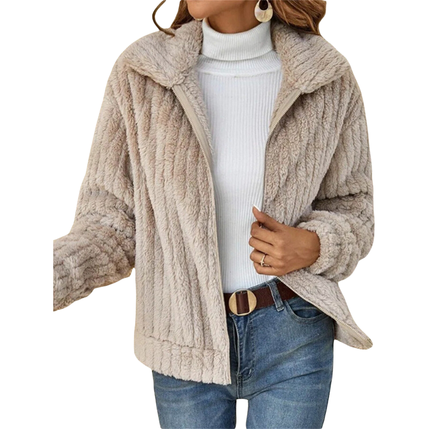 Manteau d'hiver en tissu haut de gamme pour un confort élégant
