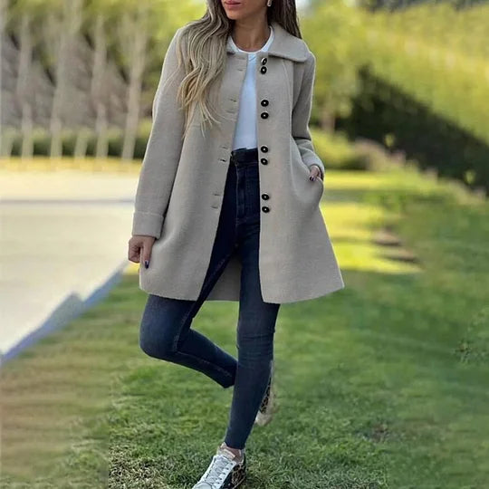 Veste casual en tissu de qualité, confortable pour l'automne