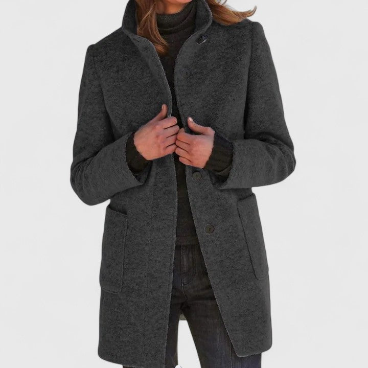 Manteau en mélange de laine pour un confort élégant en automne