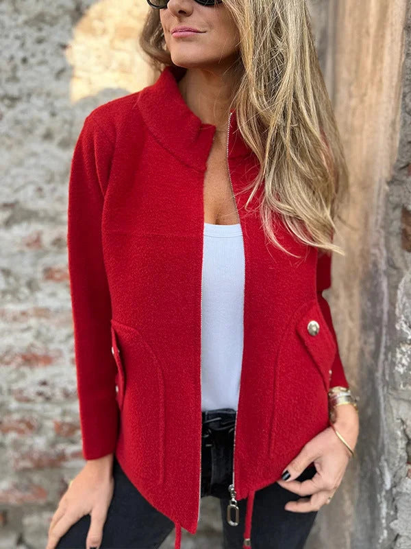 Manteau en tissu de qualité, confortable et intemporel pour l'automne