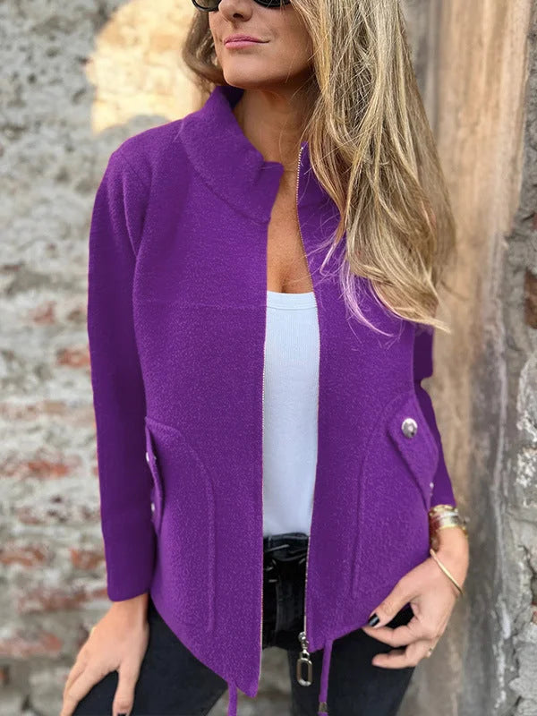 Manteau en tissu de qualité, confortable et intemporel pour l'automne