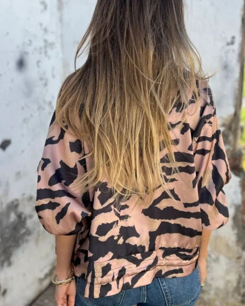 Veste bomber en tissu respirant pour un automne élégant et confortable