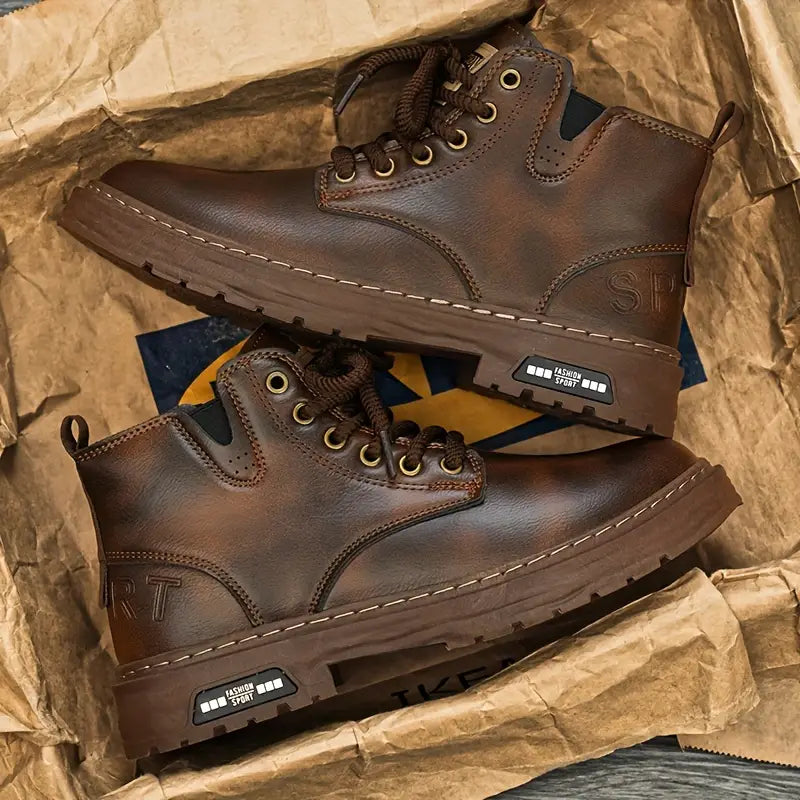 bottes casual en cuir, élégance intemporelle pour l'automne-hiver