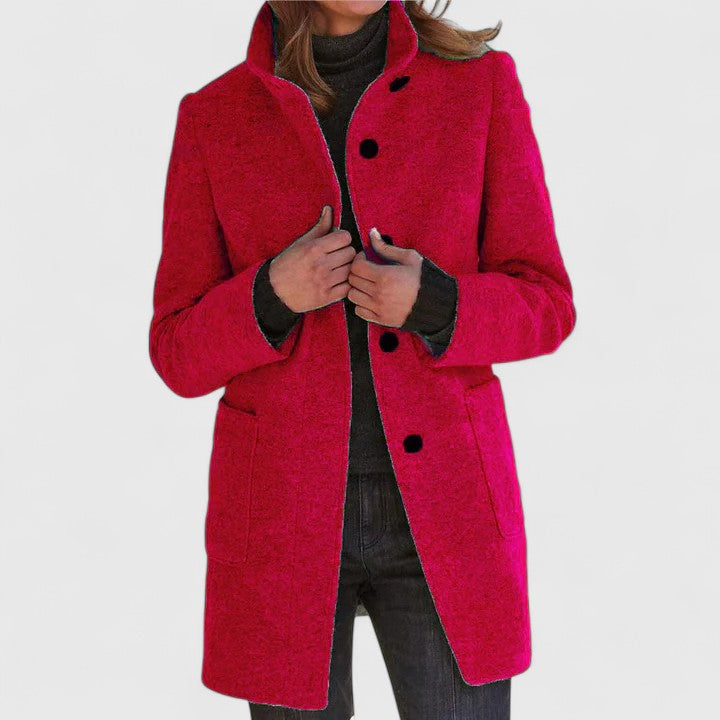 Manteau en mélange de laine pour un confort élégant en automne