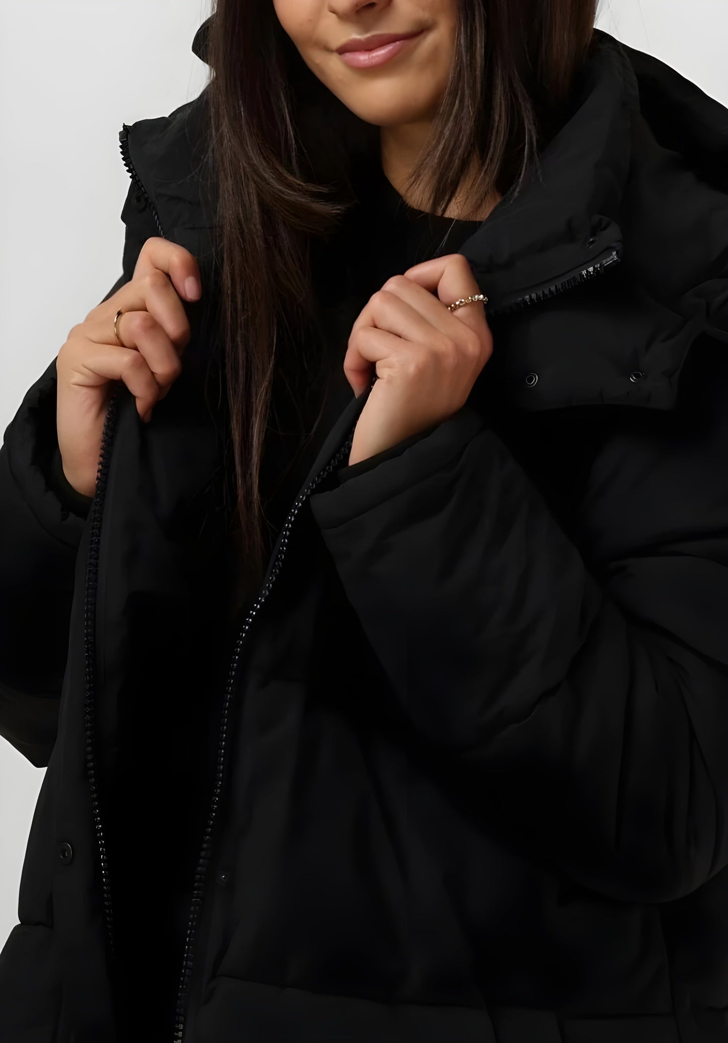 manteau d'hiver rembourré chaud en tissu doux et confortable
