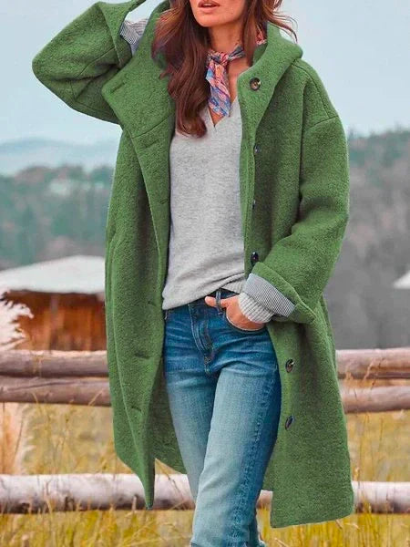 manteau long en laine pour un confort élégant en hiver