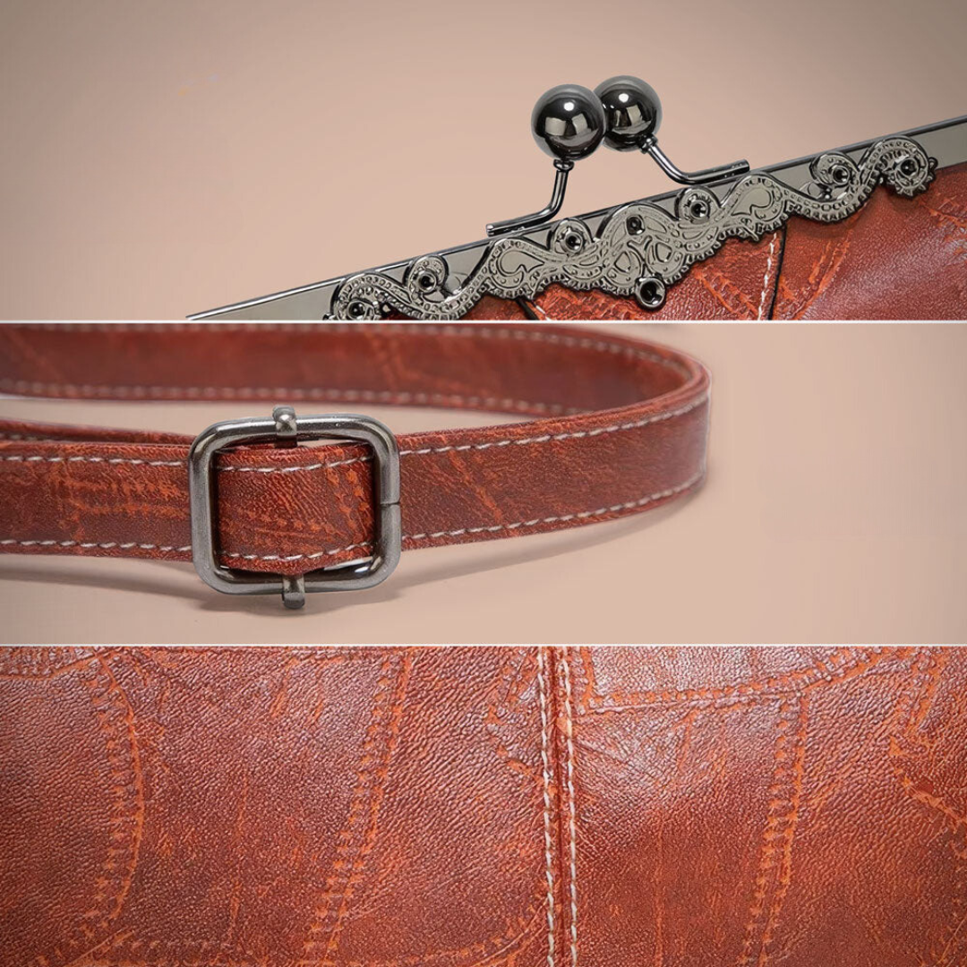 sac à main vintage en cuir, élégant et confortable pour toutes les occasions