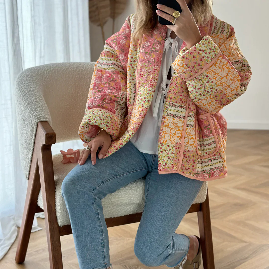Veste en tissu Liberty, élégante et confortable pour l'automne-hiver