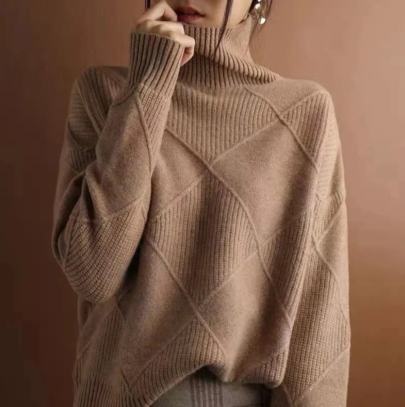 Pull en laine de qualité, chaud et confortable pour l'automne