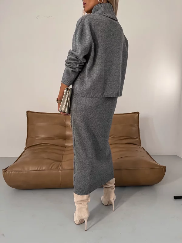 Ensemble élégant en tissu doux pour un automne/hiver confortable