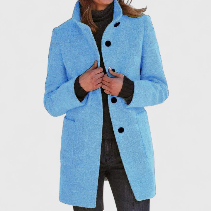 Manteau en mélange de laine pour un confort élégant en automne