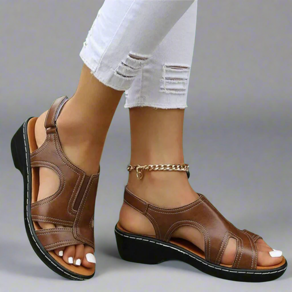 sandales orthopédiques en cuir pour un confort élégant et durable