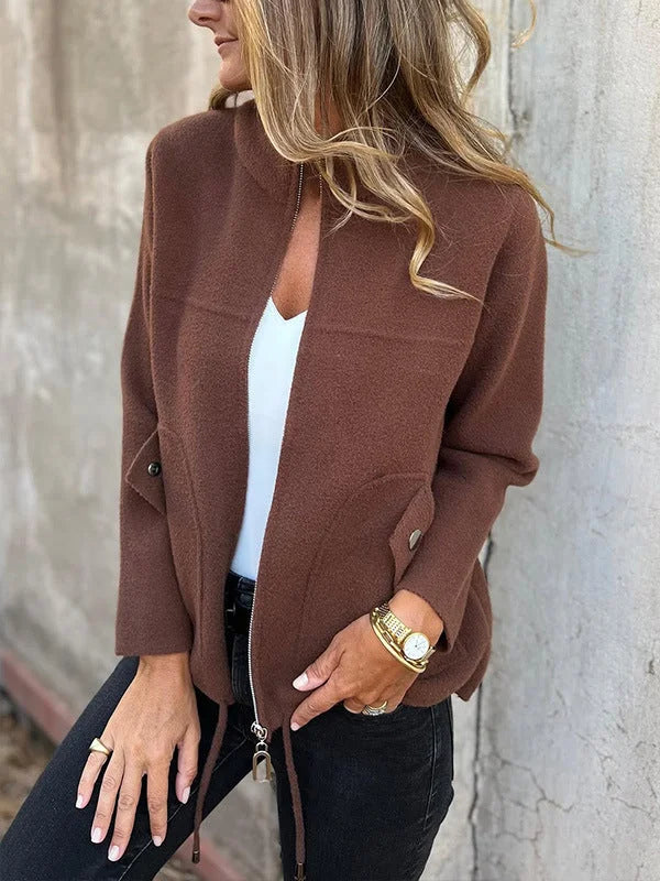 Manteau en tissu de qualité, confortable et intemporel pour l'automne