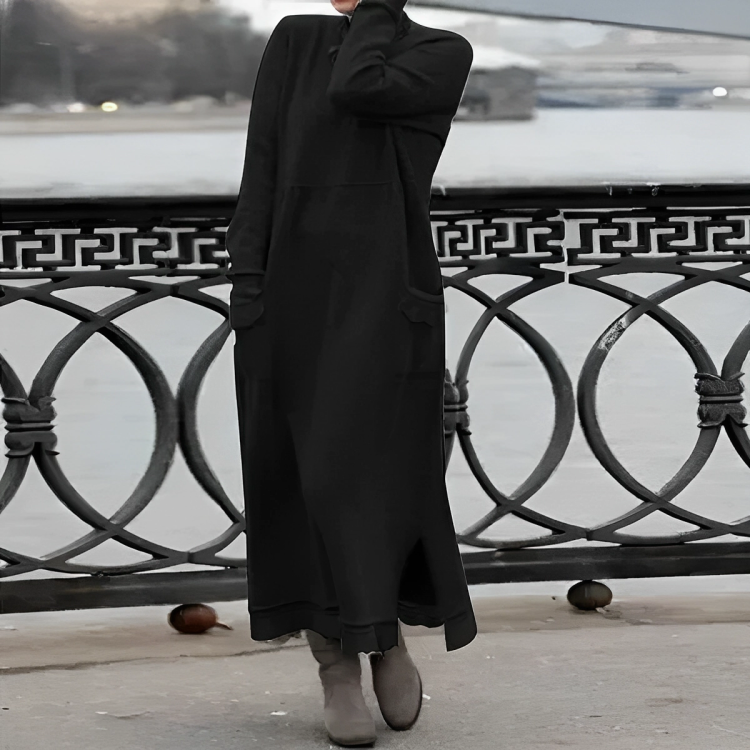 robe d'hiver en tissu doux pour un confort élégant et intemporel