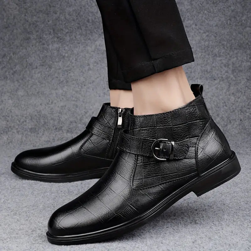 bottines en cuir ranger, confort et élégance pour l'automne-hiver