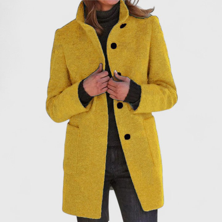 Manteau en mélange de laine pour un confort élégant en automne