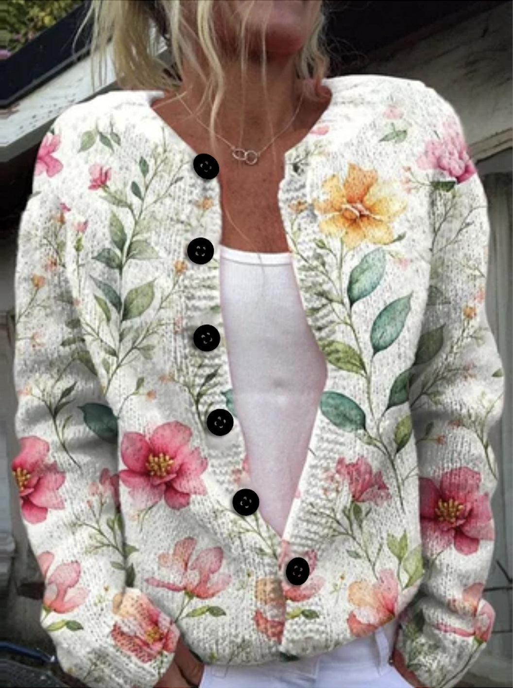 Pull tricoté confortable avec imprimé pour un automne élégant