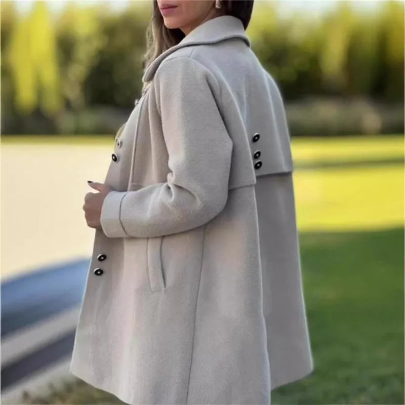 Veste casual en tissu de qualité, confortable pour l'automne
