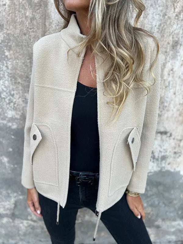 Manteau en tissu de qualité, confortable et intemporel pour l'automne
