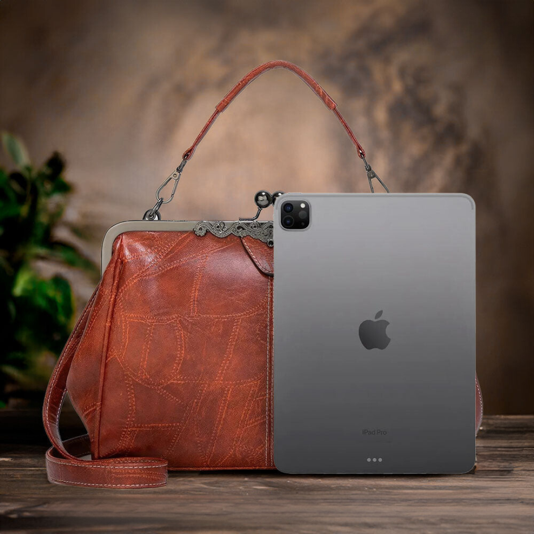 sac à main vintage en cuir, élégant et confortable pour toutes les occasions