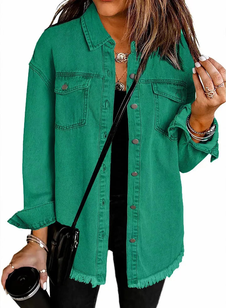Veste en denim en coton, confortable et intemporelle pour toutes saisons