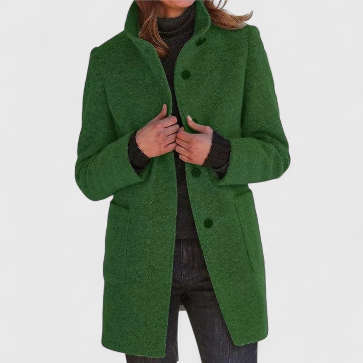 Manteau en mélange de laine pour un confort élégant en automne