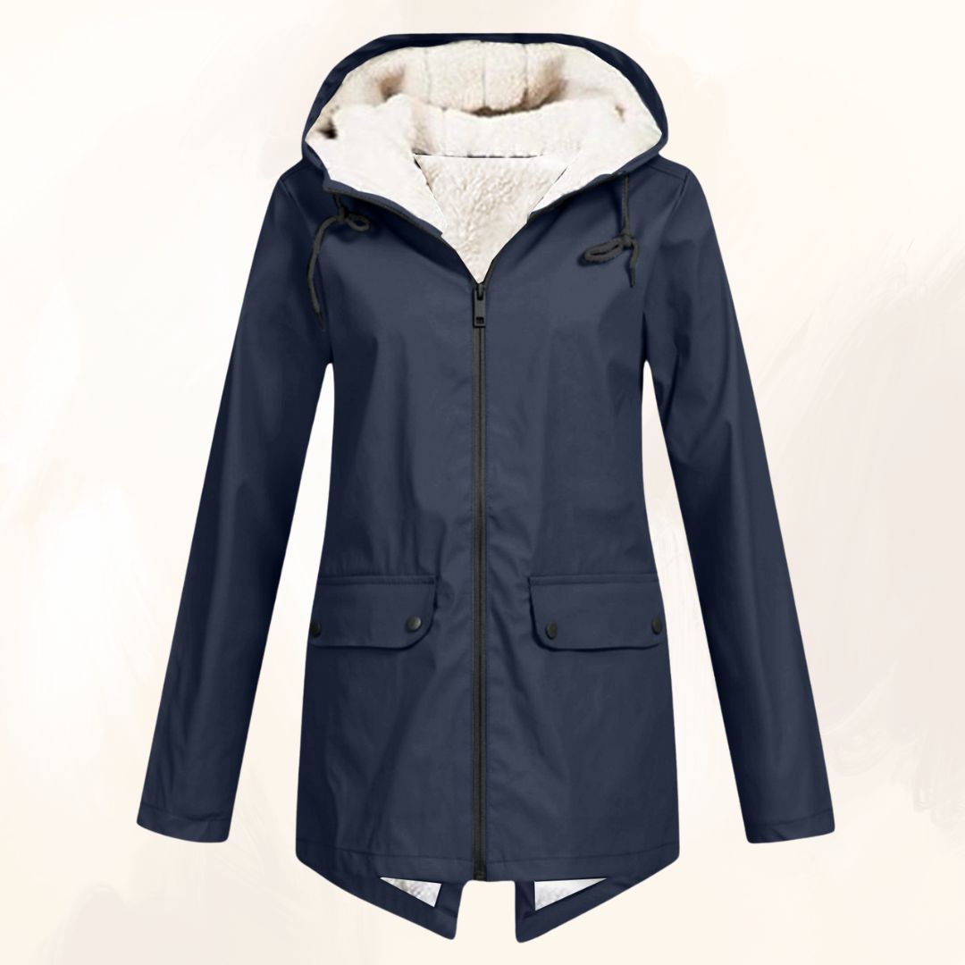 veste d'hiver imperméable en fourrure douce pour un confort élégant