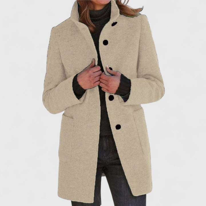 Manteau en mélange de laine pour un confort élégant en automne