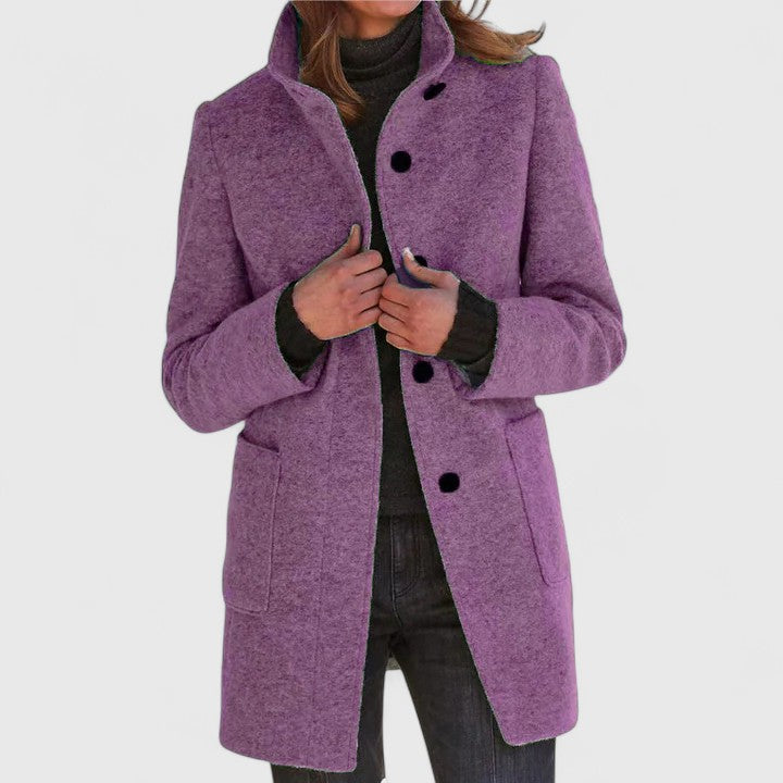 Manteau en mélange de laine pour un confort élégant en automne