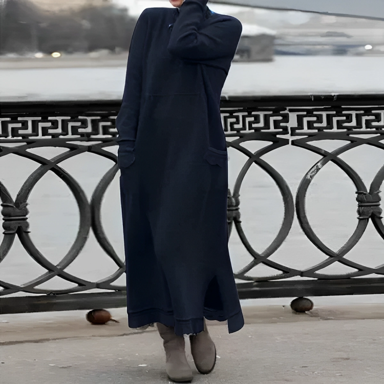 robe d'hiver en tissu doux pour un confort élégant et intemporel