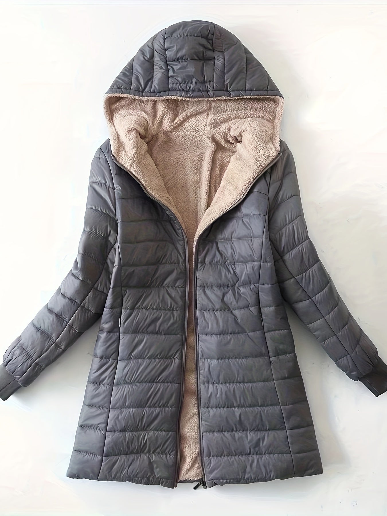 veste longue en tissu doux pour un style décontracté et élégant
