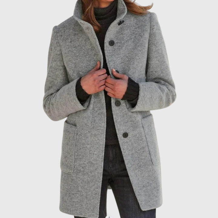 Manteau en mélange de laine pour un confort élégant en automne