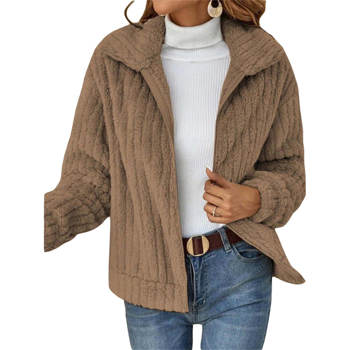 Manteau d'hiver en tissu haut de gamme pour un confort élégant
