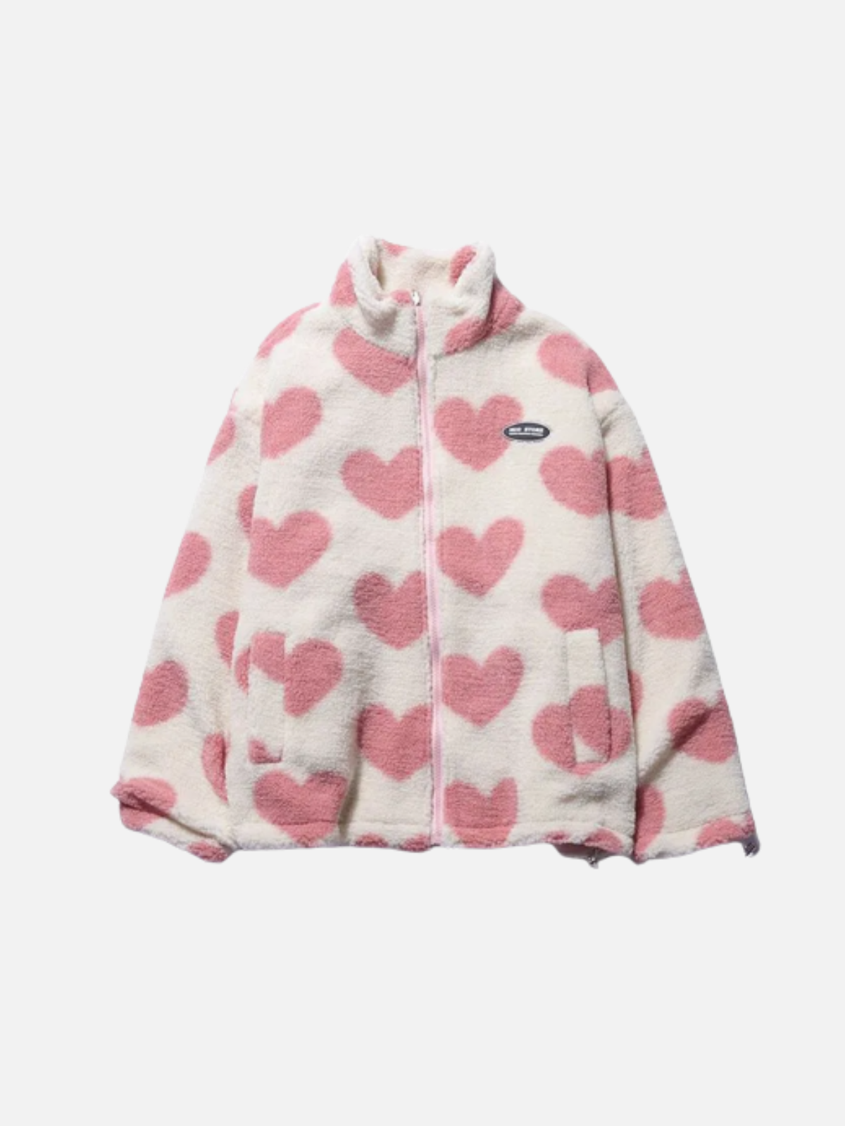 manteau réversible en forme de cœur, doux et élégant pour l'hiver