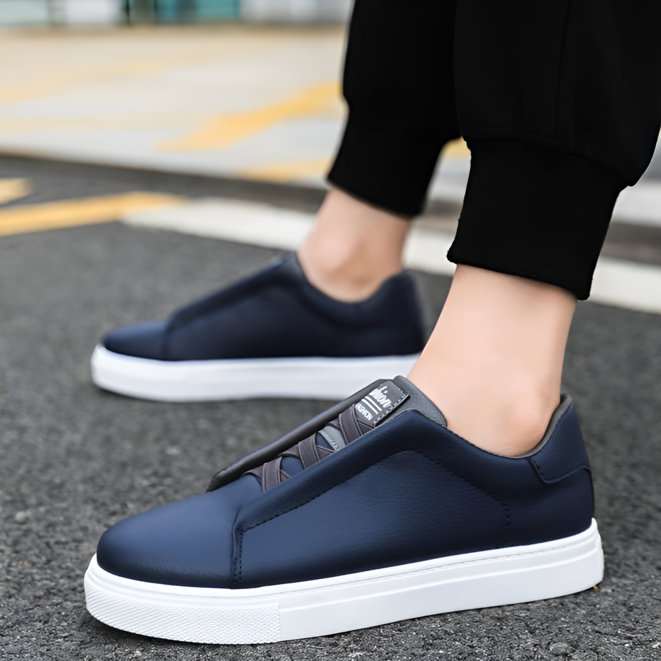 sneakers chic en cuir souple pour un confort élégant au quotidien