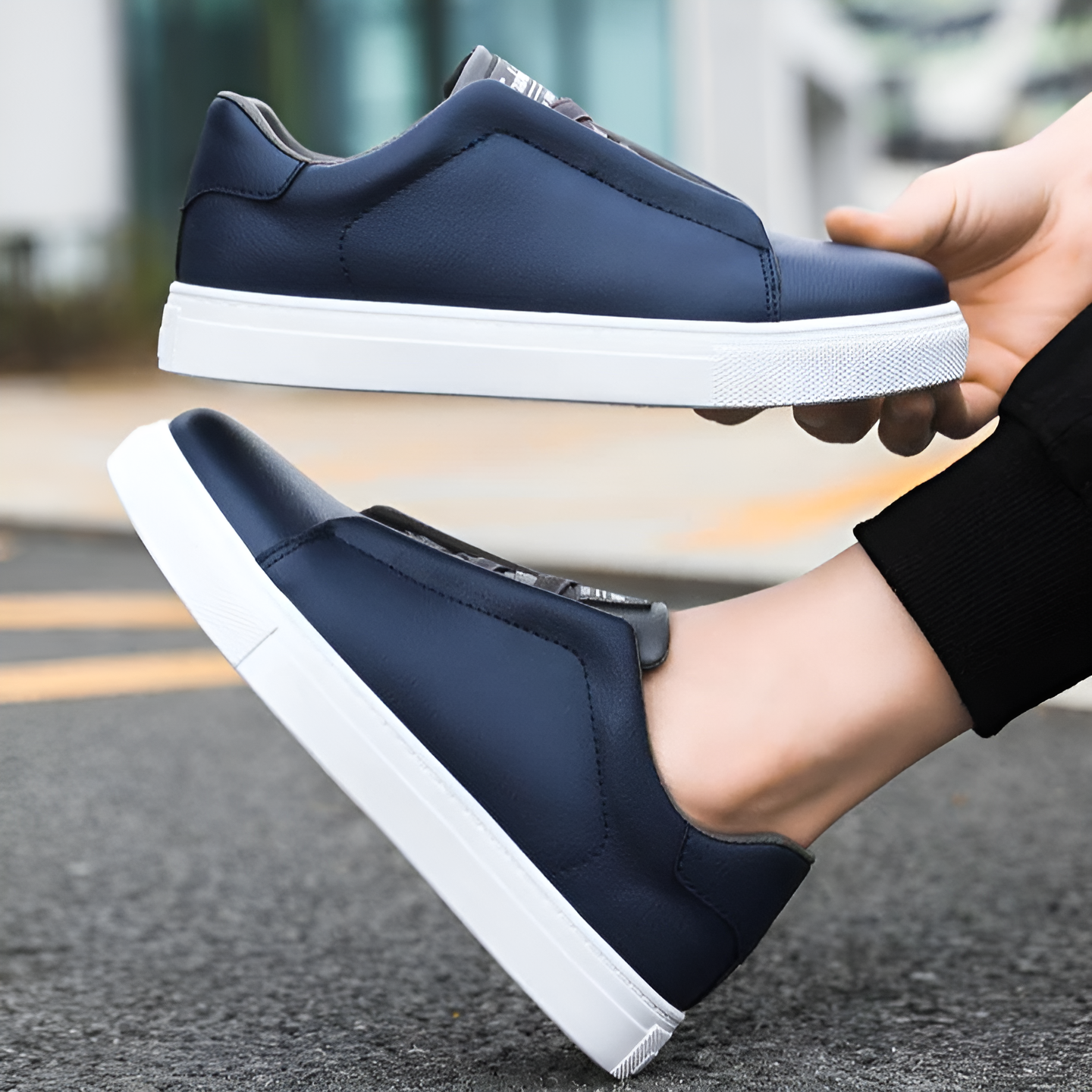sneakers chic en cuir souple pour un confort élégant au quotidien