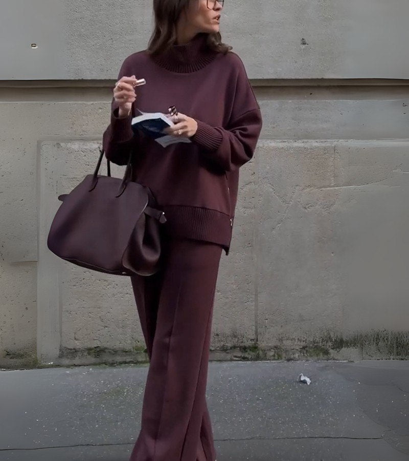 Ensemble Élégant en Deux Pièces en Tissu Léger pour Printemps