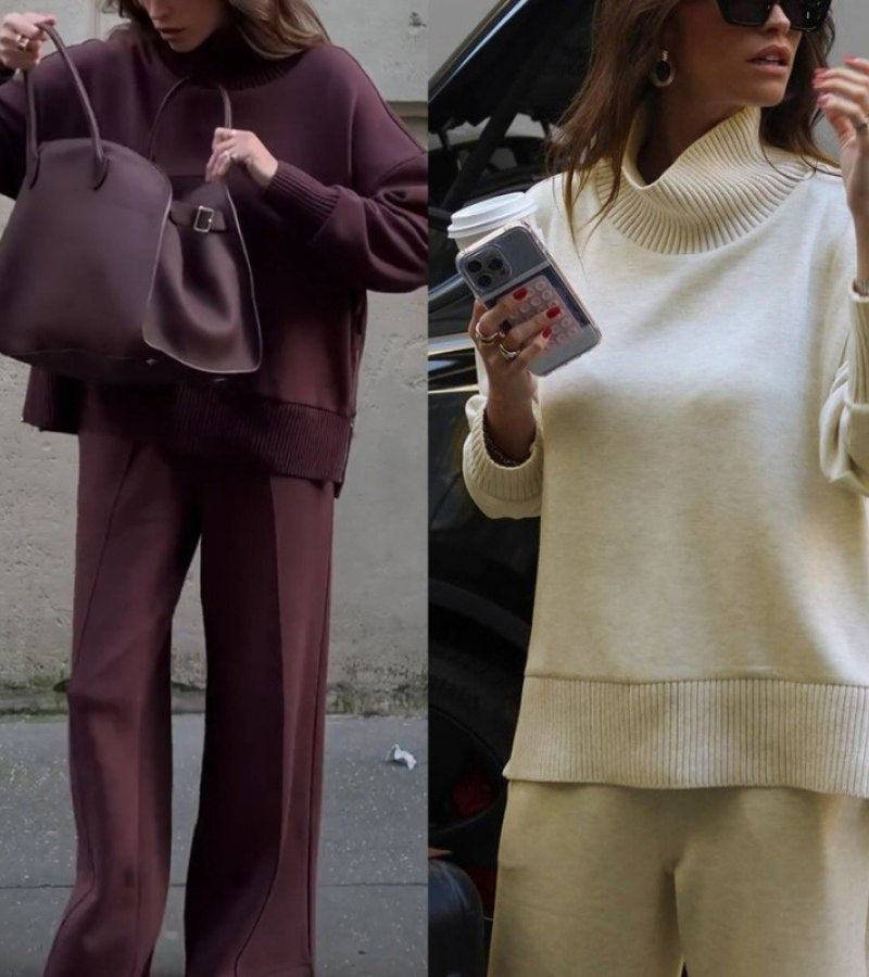 Ensemble Élégant en Deux Pièces en Tissu Léger pour Printemps