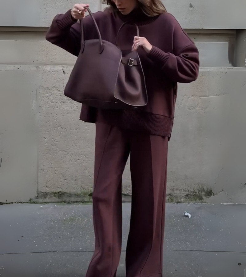 Ensemble Élégant en Deux Pièces en Tissu Léger pour Printemps