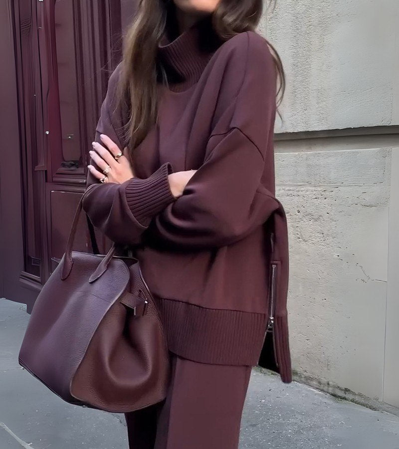 Ensemble Élégant en Deux Pièces en Tissu Léger pour Printemps