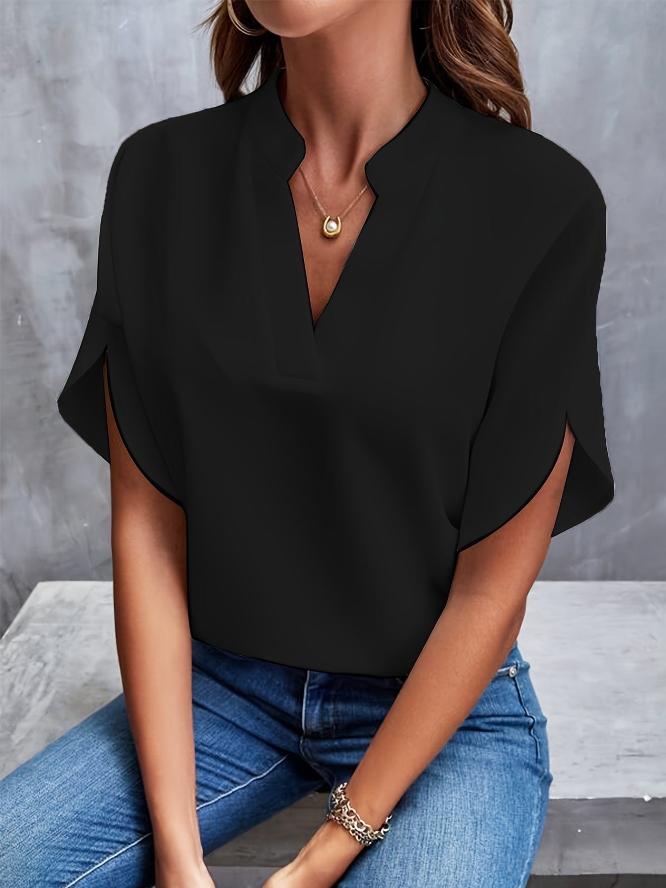 blouse en tissu doux avec drapé confortable pour un automne élégant
